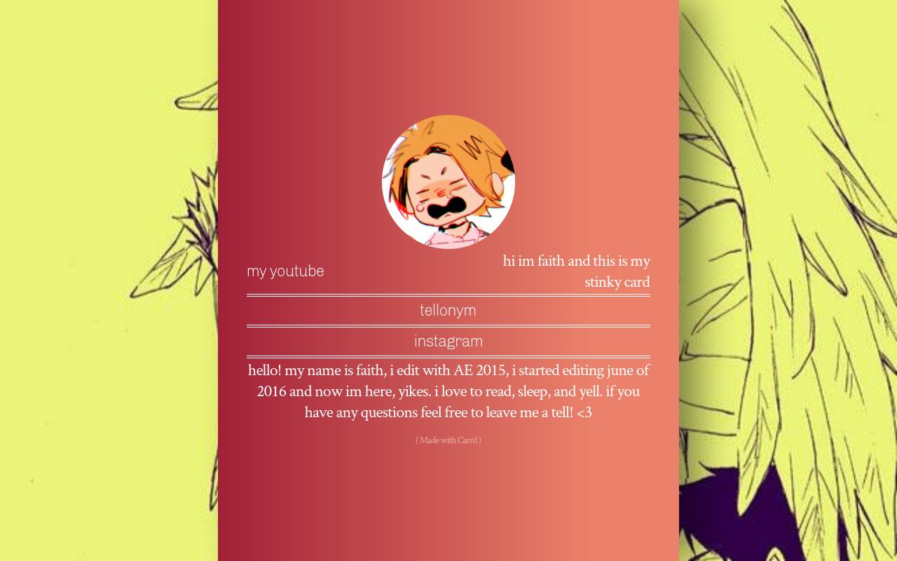 Carrd profile picture for @pancho
